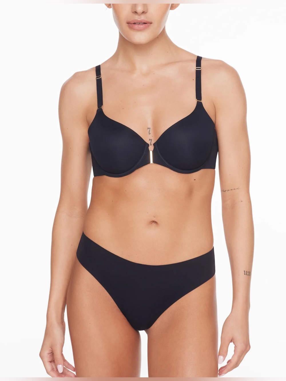 NEW ThirdLove ComfortStretch Front Close T-Shirt Bra Size 32C Black